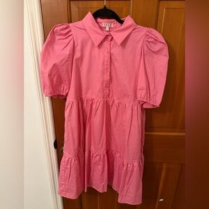 TCEC Pink Puff Sleeve Dress